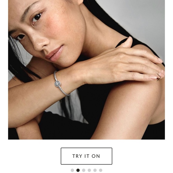 Pandora Moments Halo Snake Chain Bracelet 8.3 worn once - Picture 5 of 9